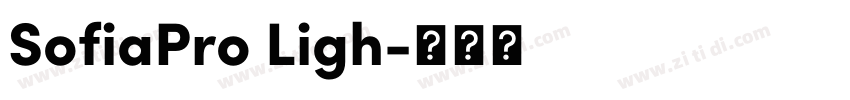 SofiaPro Ligh字体转换